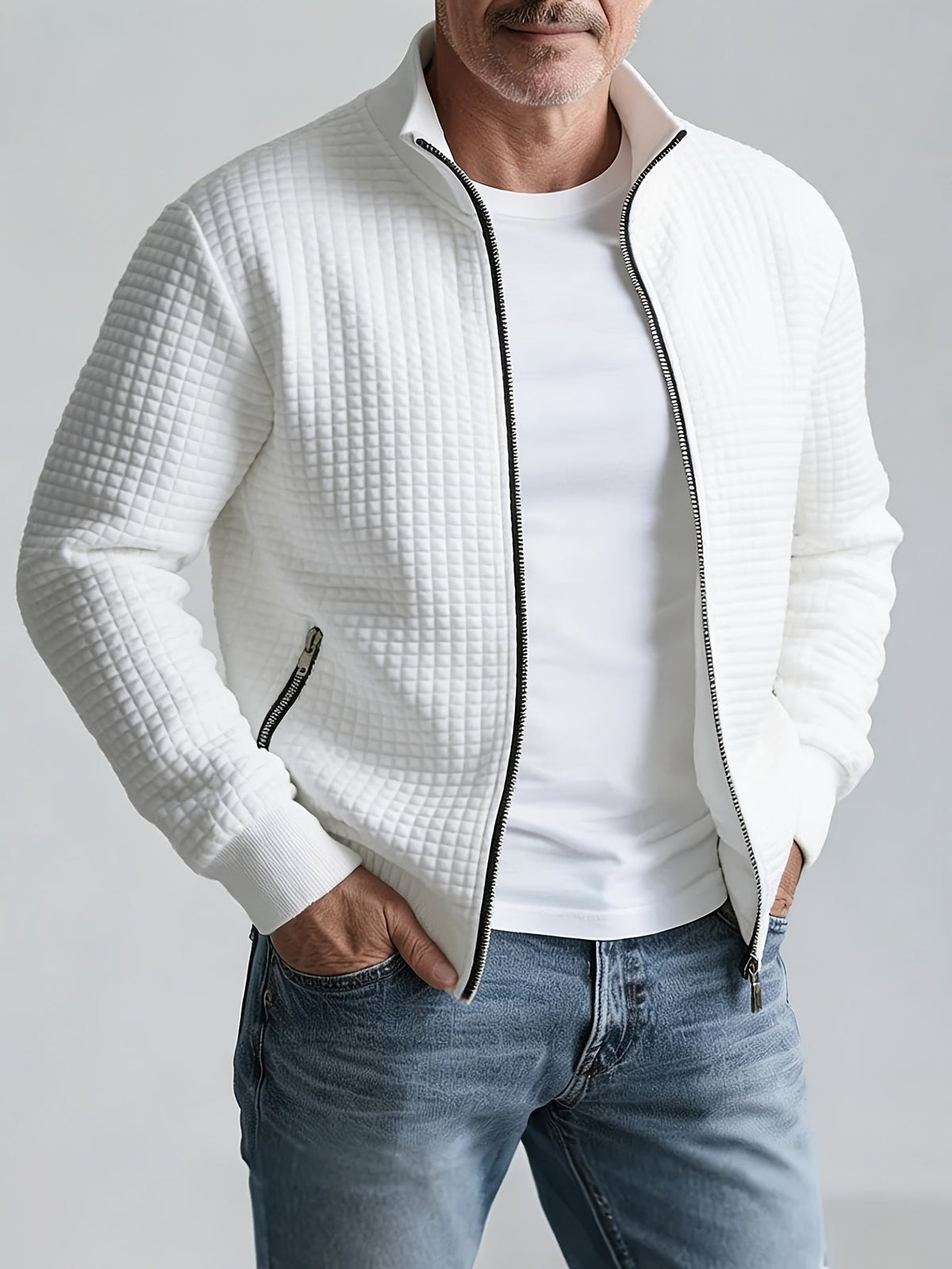 Grayson | Strukturierte Jacke mit Stehkragen