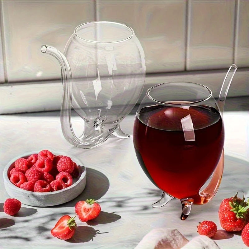 Unique Snake Shape Glass Cocktail Cup
