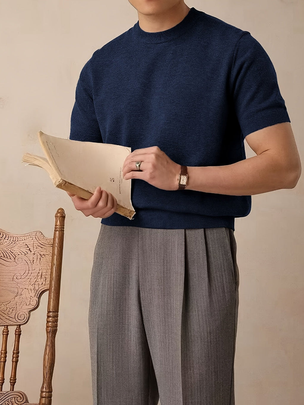 Rowland | Refined Short-Sleeve Knit Top