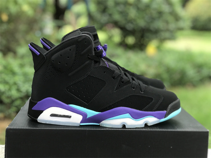 Air Jordan 6 Retro Aqua – Black / Aqua / Purple