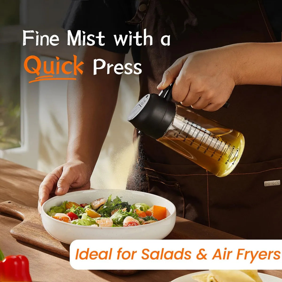 Dual Purpose Glass Oil Sprayer Dispenser