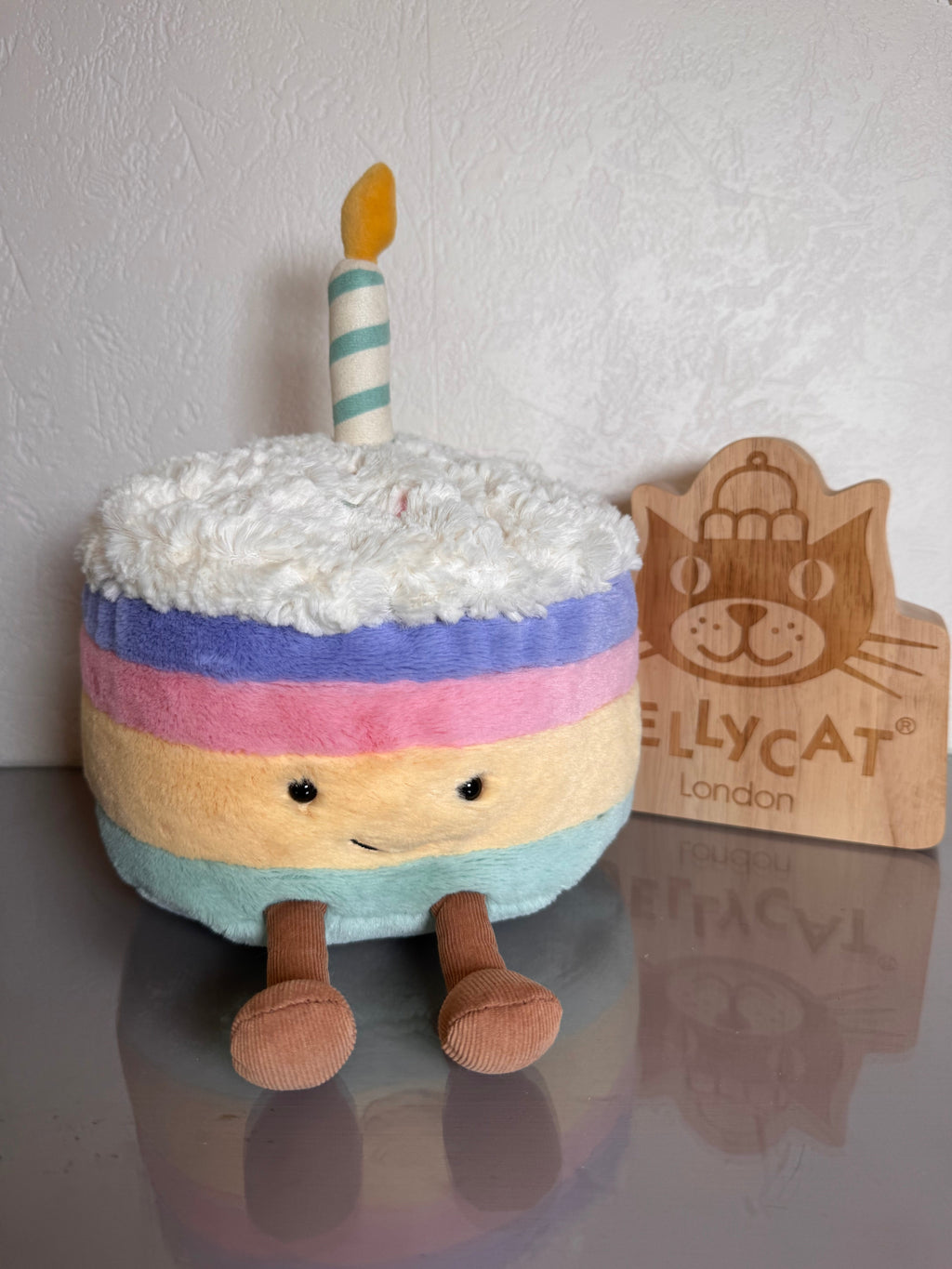 Jellycat Amuseables Rainbow Birthday Cake | LARGE | RARE