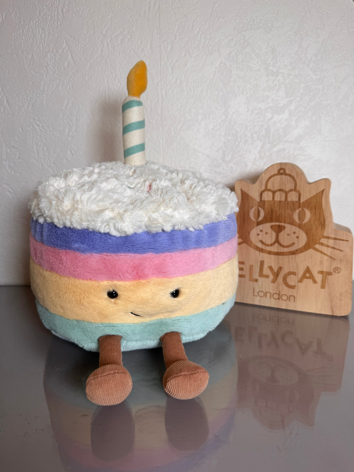 Jellycat Amuseables Rainbow Birthday Cake | LARGE | RARE