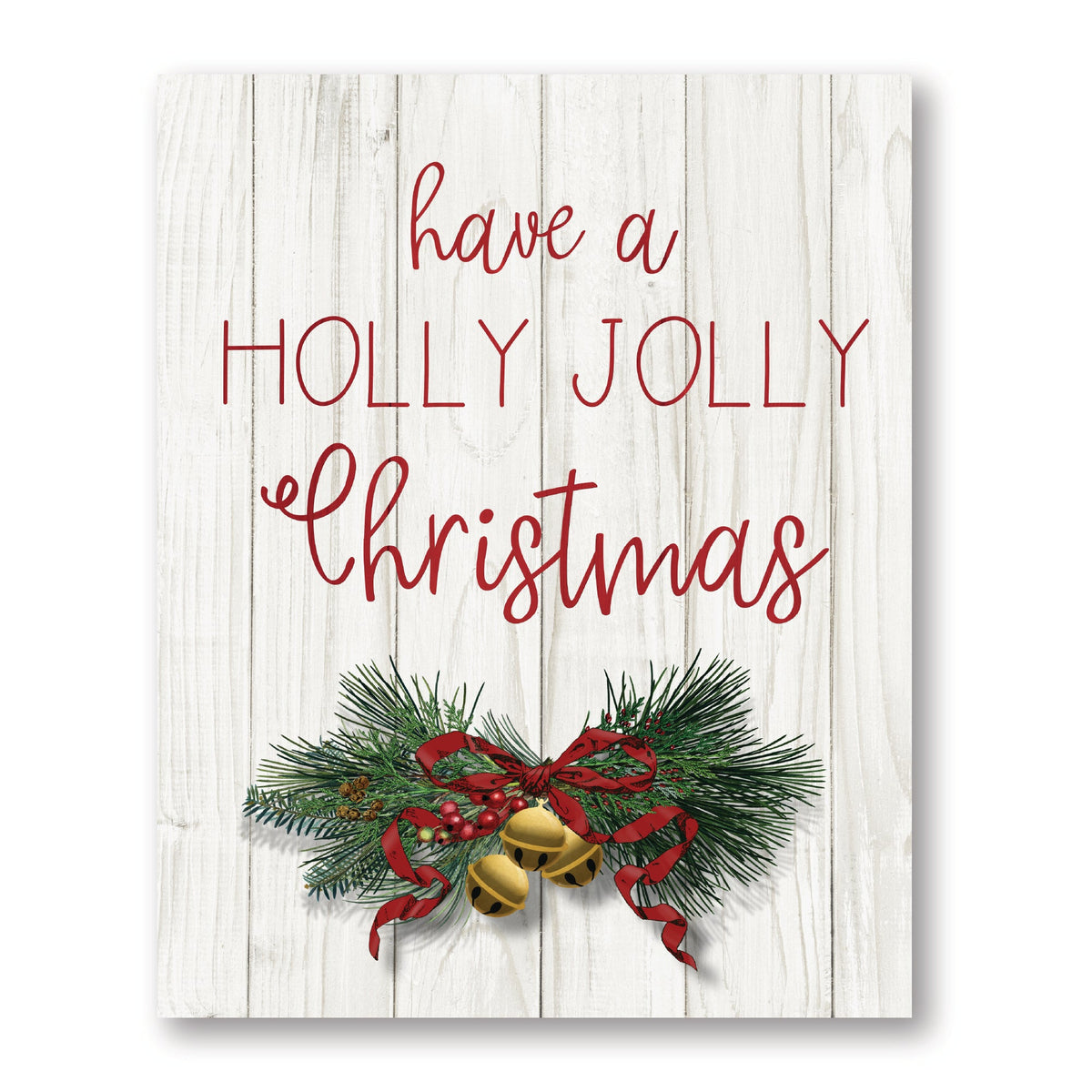 Holly Jolly Christmas Gallery-Wrapped Canvas Wall Art