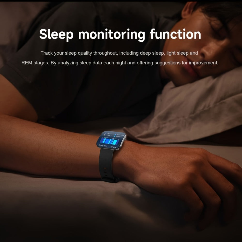 Smartwatch with 1.85-Inch Curved Touchscreen, Calling, Camera and Music Controls in Four Options