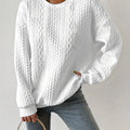 Maisie | Rundhals-Sweatshirt mit Zopfmuster