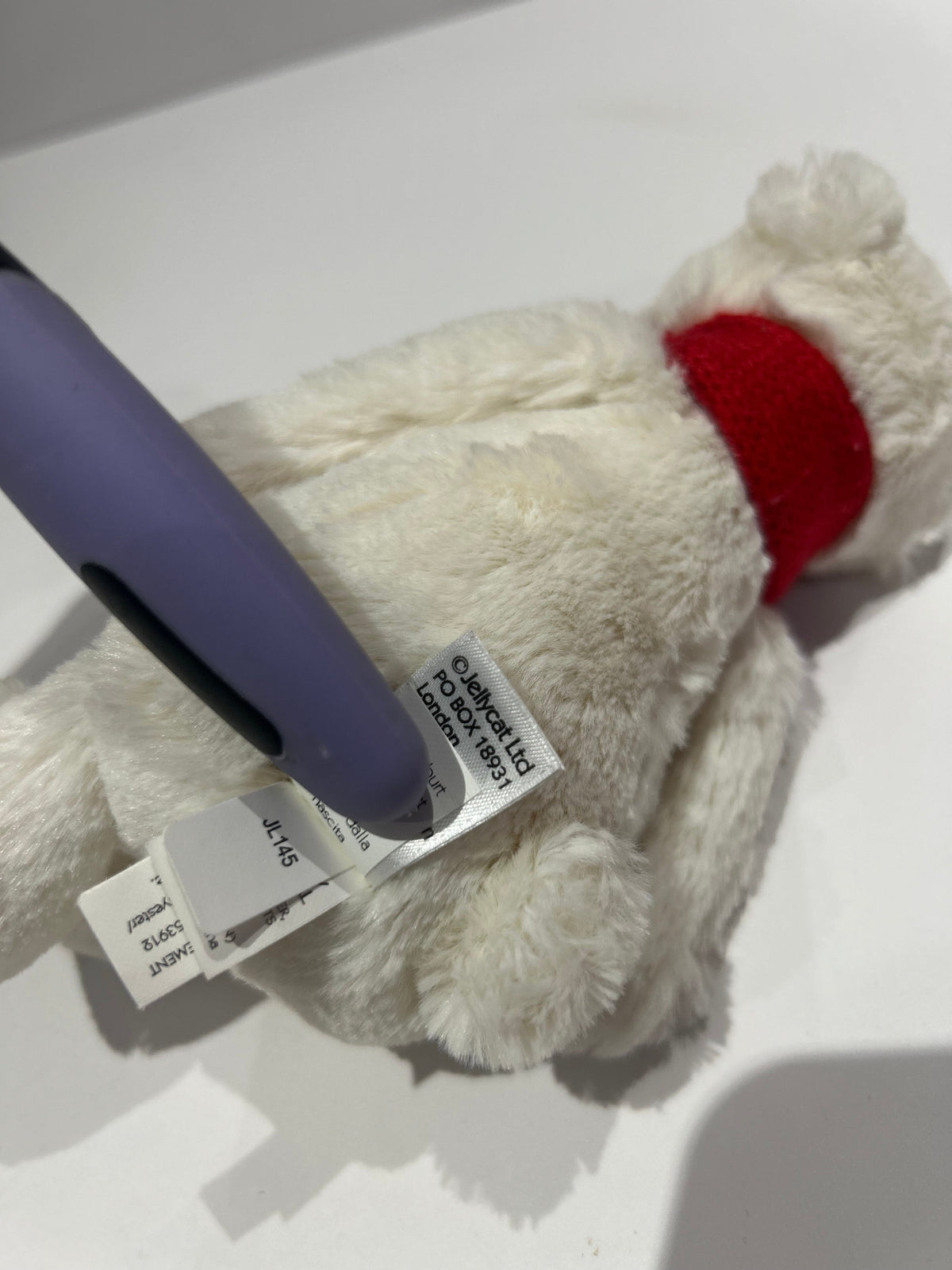 Jellycat Small Bashful Polar Bear With Scarf