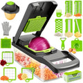 Vegetable Chopper 18-in-1 Upgraded Mandoline Slicer - Professional Onion Chopper Food Dicer Cutter with Container