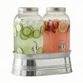 Jay Companies Classic Farmhouse 2-Piece Set Beverage Dispensers 1 Gal Each