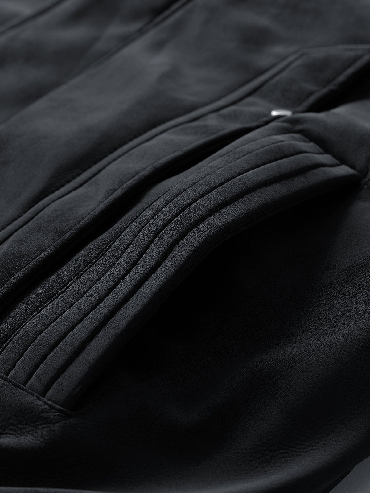 Relax Fit Suede Teddy Zipper Reversible Hooded Coat