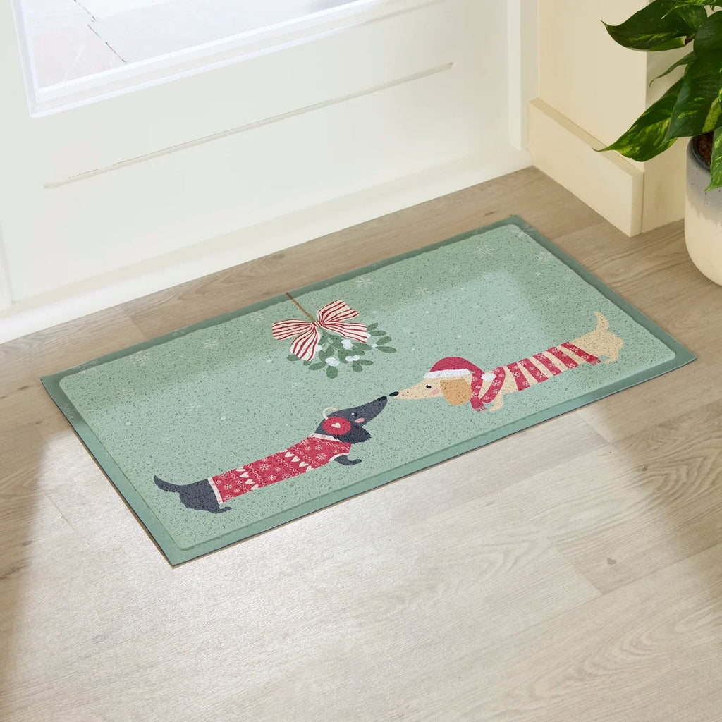 Christmas Sausage Dogs Indoor Outdoor - All-Weather Doormat