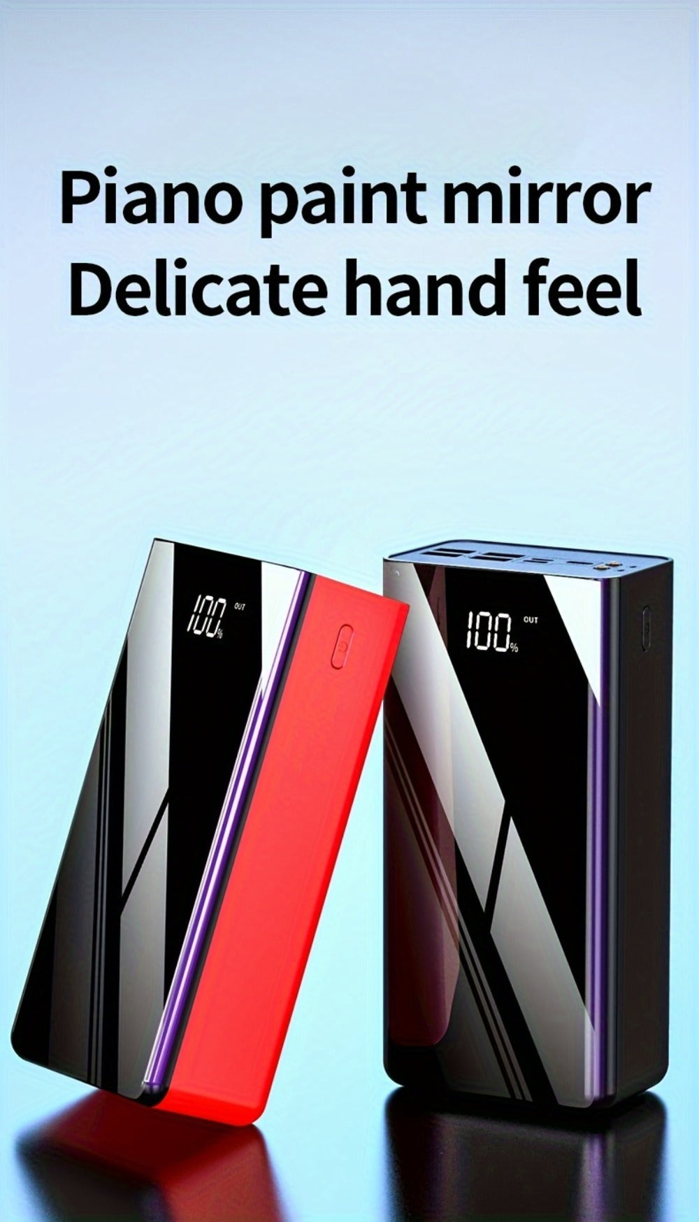 Power Bank 50000mAh 22.5W with Dual Input and Output Ports, Digital Display and LED Flashlight
