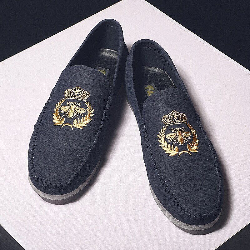 Men’s Casual Leather Loafers - Comfortable Soft-Soled Driving Shoes