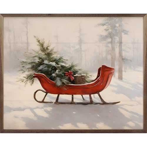 Kendrick Home Beautiful Red Sleigh