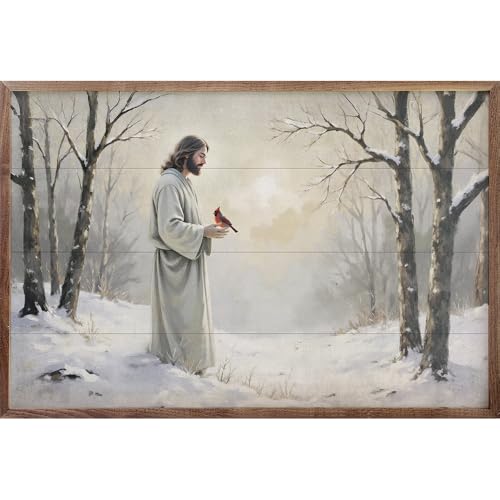 Kendrick Home Cardinal And Jesus In Snow