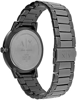 Armani Exchange Cayde AX2722 Herren-Analog-Uhr – Graues Zifferblatt mit passendem grauem Edelstahlarmband