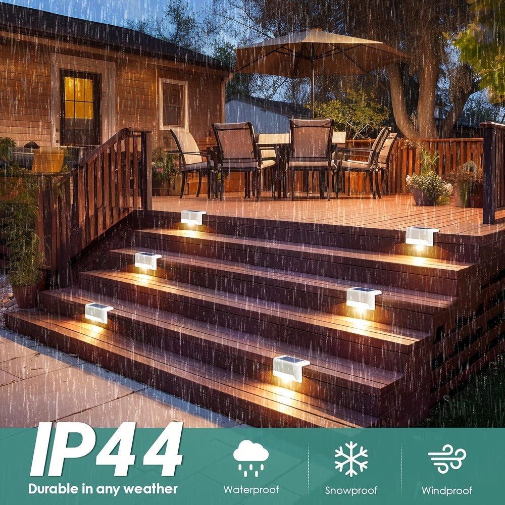 Solar Deck Lights Outdoor 20/30 Pack White LED Step Lights for Stairs Fence Patio Garden Pathway for Garden, Pathway and Patio Lighting