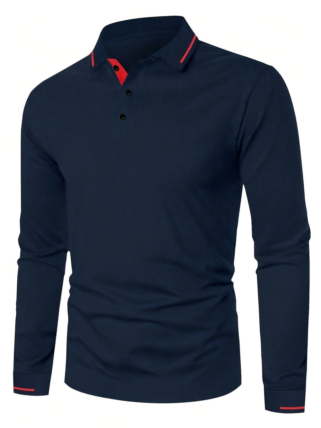 Reginald | Refined Long-Sleeve Polo Shirt