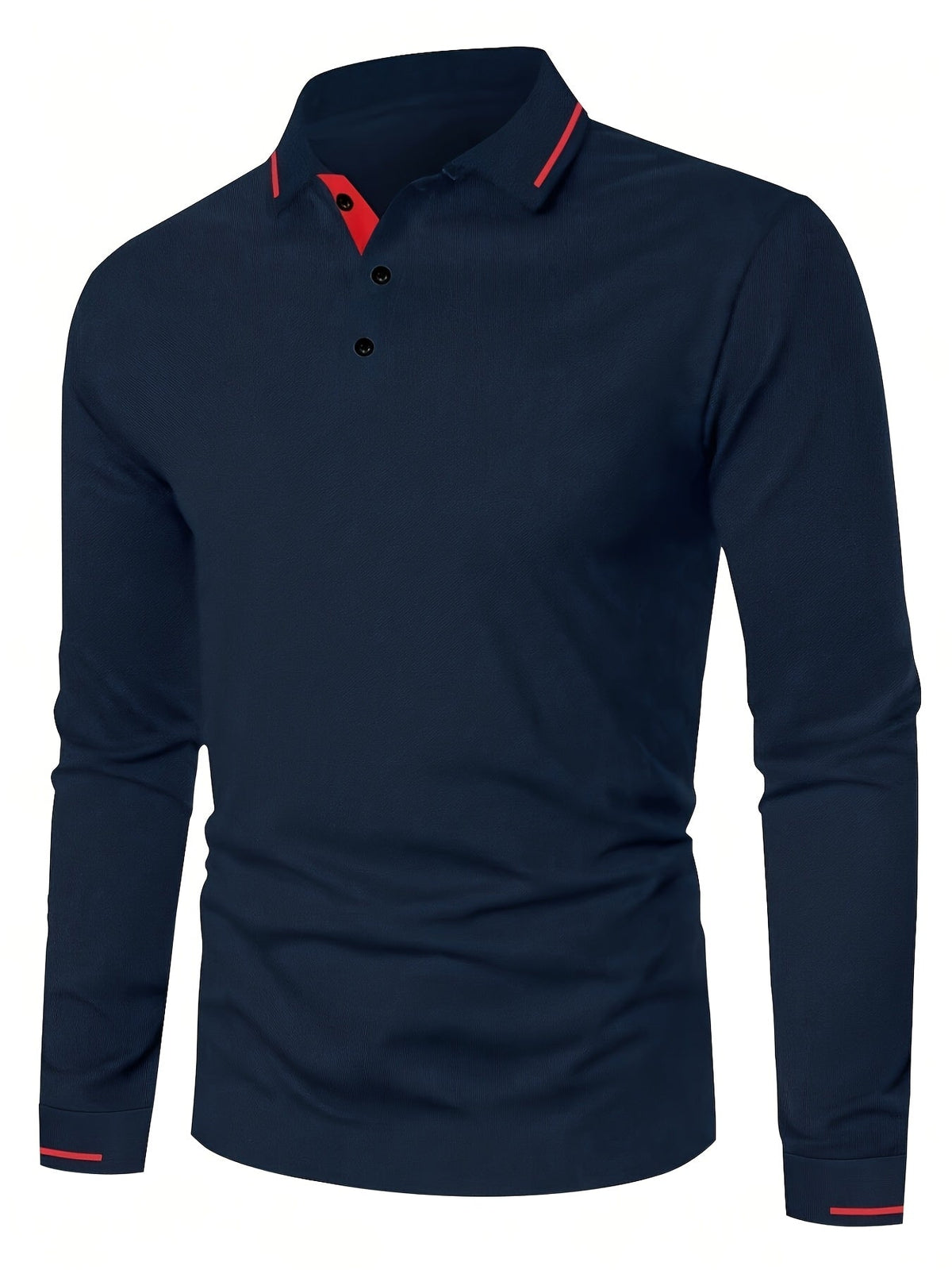 Reginald | Refined Long-Sleeve Polo Shirt