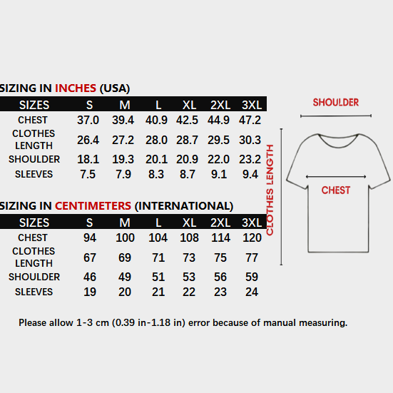 SKZ This & That T-Shirt - size chart