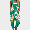 Estrella | Stylish Chicken Art Jumpsuit