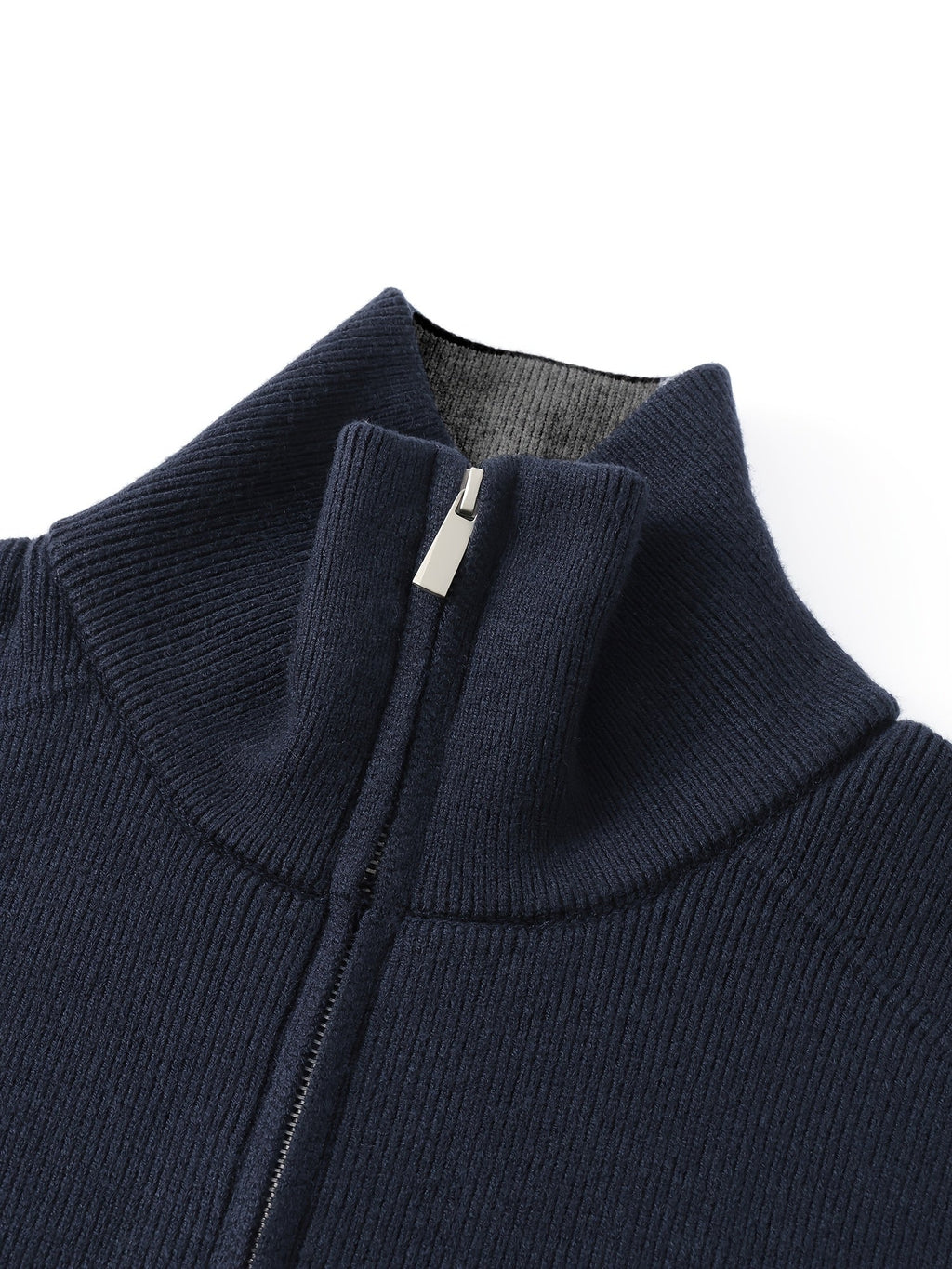 Winslow | Strickjacke mit Reißverschluss und Stehkragen