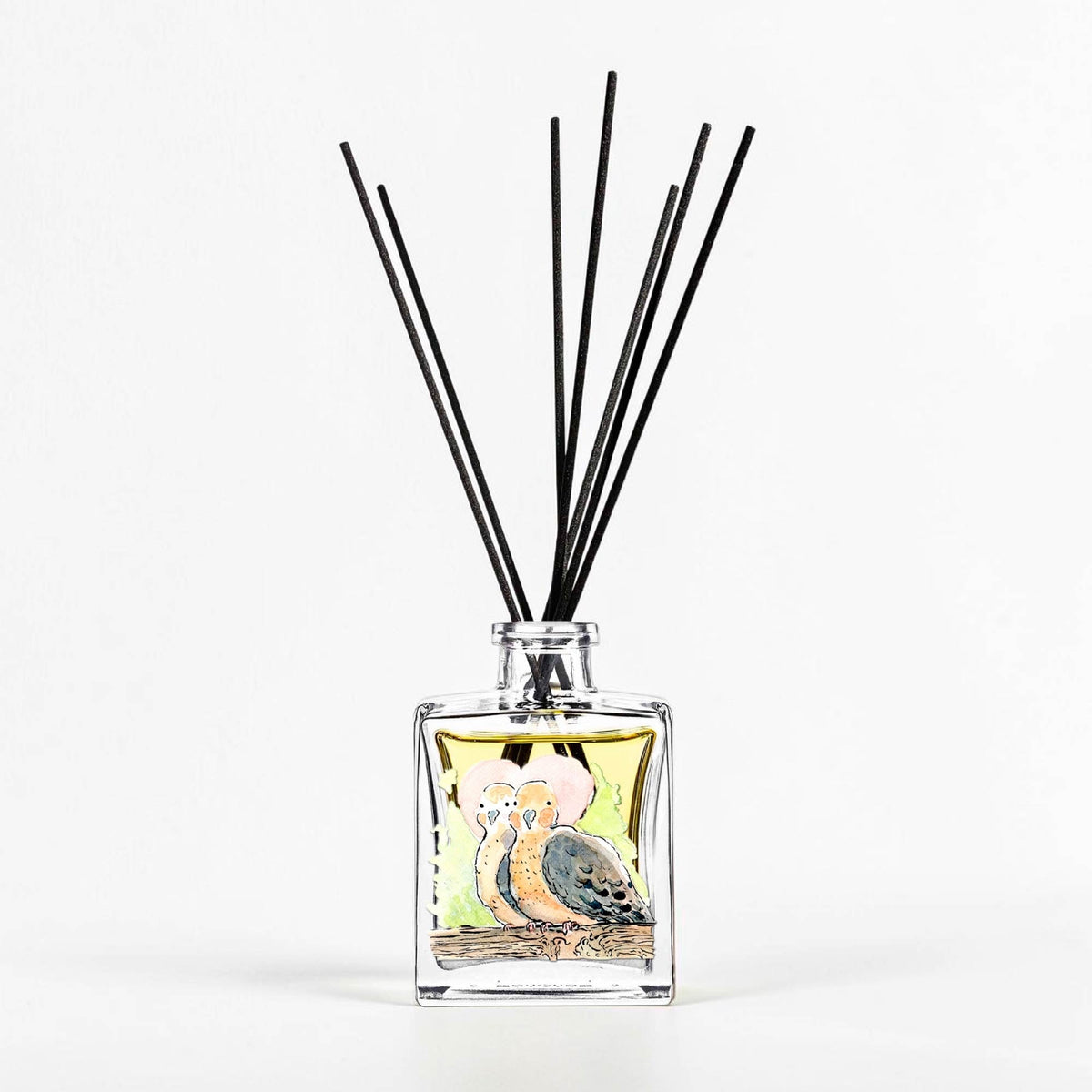 Lovebirds - Velvet Rose 5oz Oil Reed Diffuser Set - Stephen Macquignon Collection