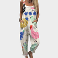 Avril | Bequemer Jumpsuit mit Tiermuster