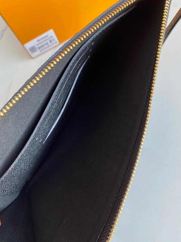 Louis Vuitton Daily Pouch – Monogram Empreinte Leather Black