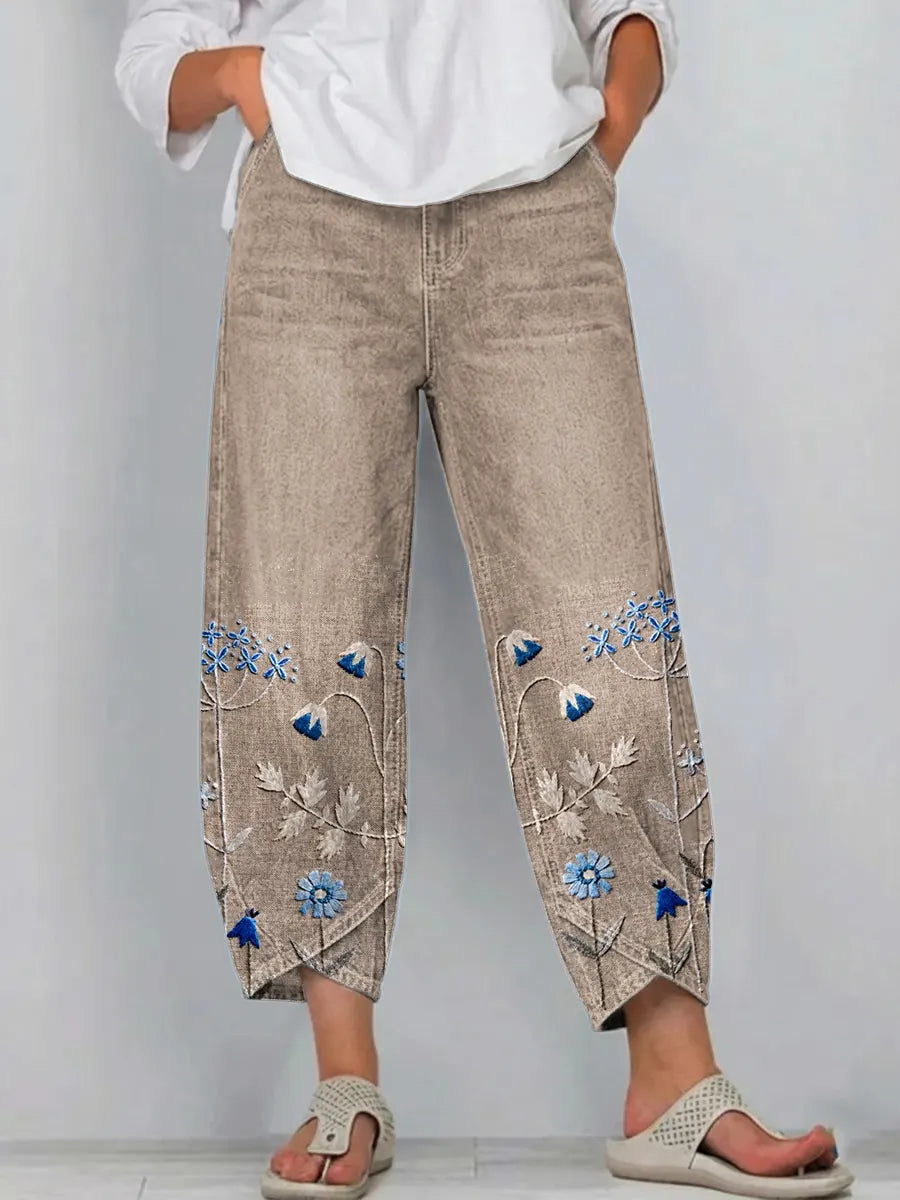 Georgina | Lässige florale lockere Hose