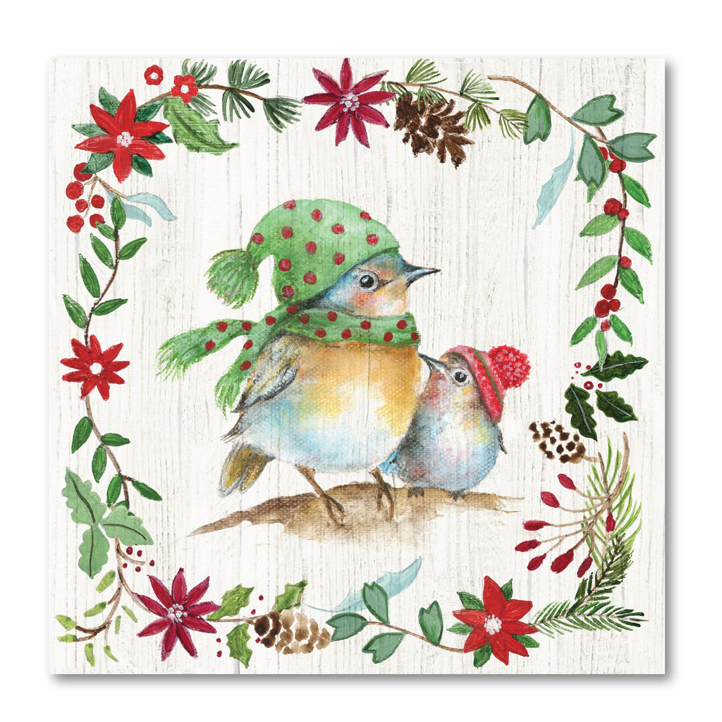 Winter Critter Chicks I Gallery-Wrapped Canvas Wall Art