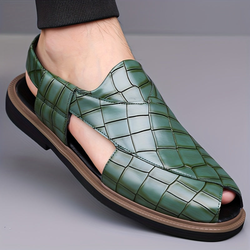 Nathaniel | Slipper-Sandalen in Flechtoptik