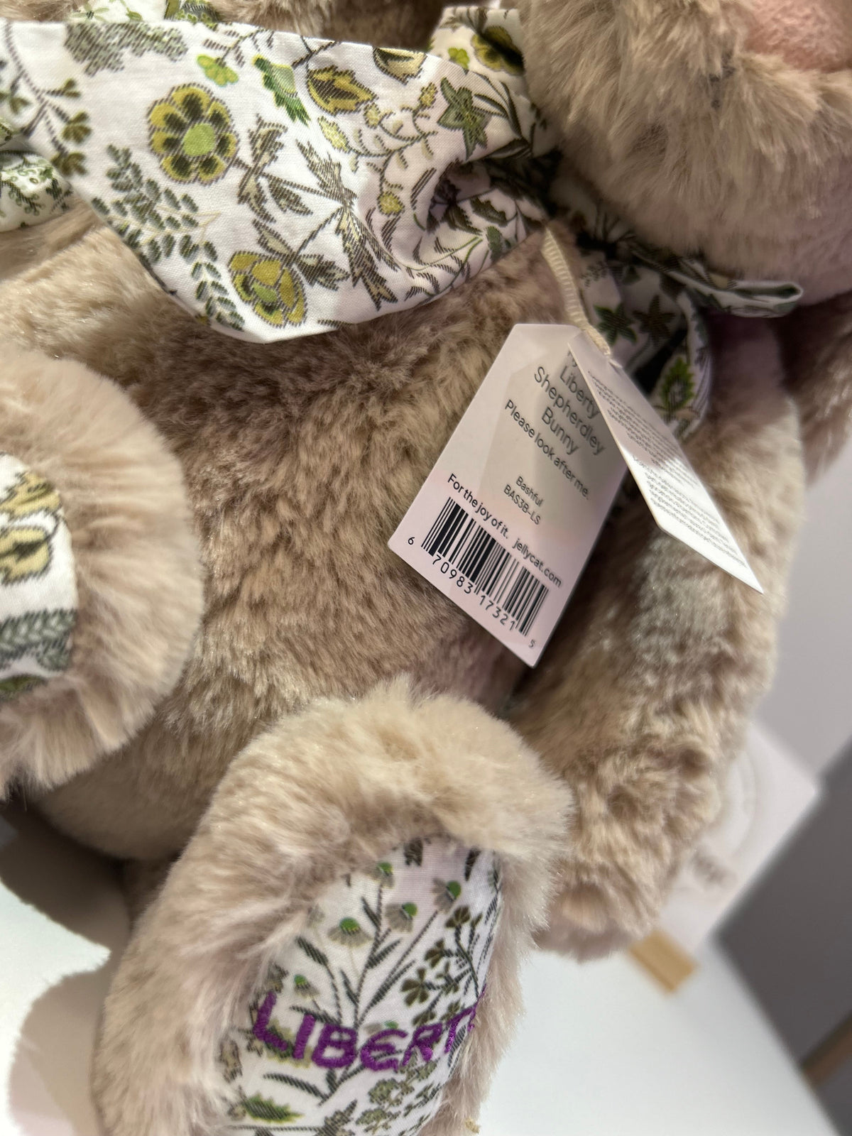 Jellycat x Liberty Shepherdley Bunny