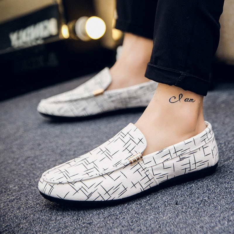 Men Loafers Shoes Casual Lightweight Canvas Youth Footwear for Spring and Summer