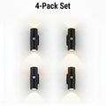 Motion Sensor Wall Lights 4-Pack – Rechargeable Magnetic Dual-Head LED Night Light, RGB & Tri-Color, Wireless for RV, Bedroom, Stairs, Cabinet & Closet