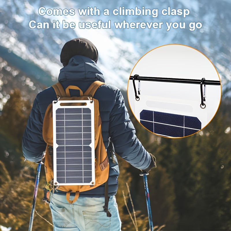 [Portable Solar Panel] Portable Solar Panel Solar Panel Winter Outdoor Solar Charger for Garden, Pathway and Patio Lighting