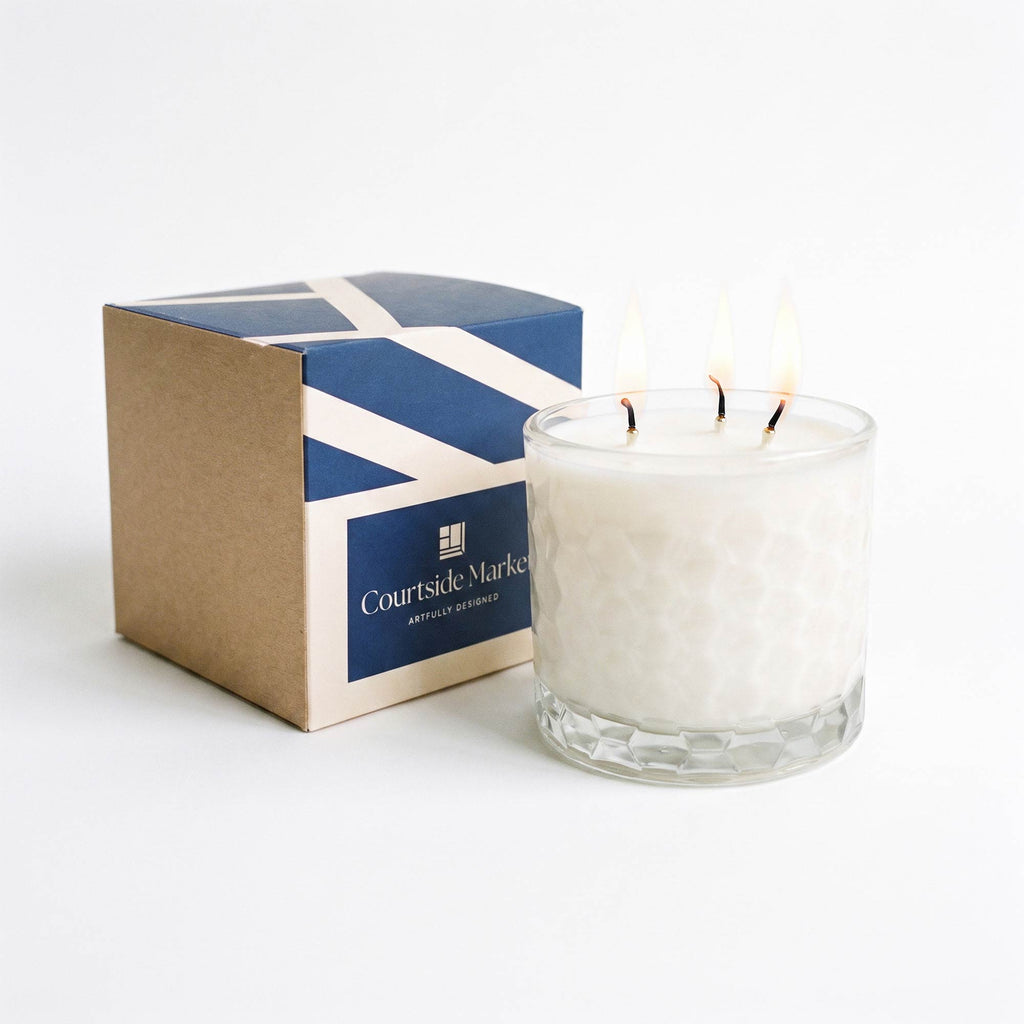White Tea & Bergamot - Courtisde Essentials 3 Wick 13.5oz Soy Wax Candle