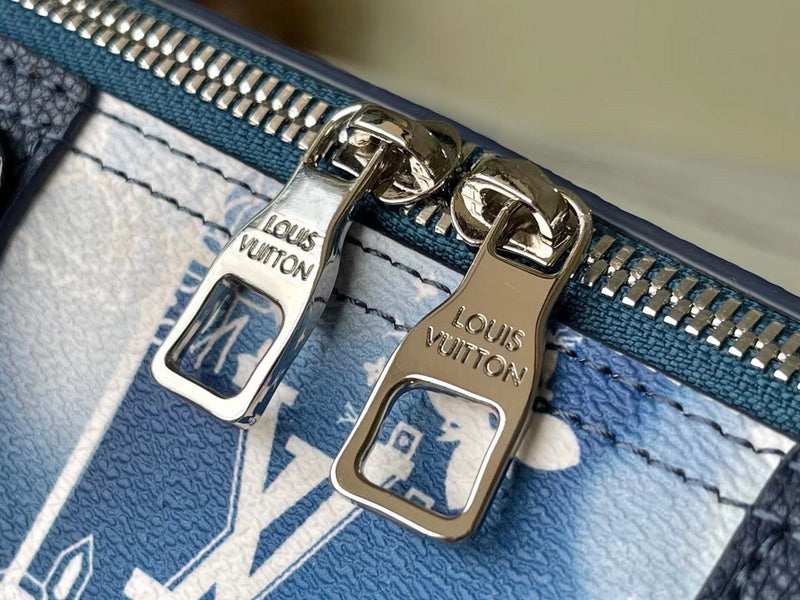 Louis Vuitton Keepall XS – Blue Clouds Monogram Bandana Patchwork Print Crossbody