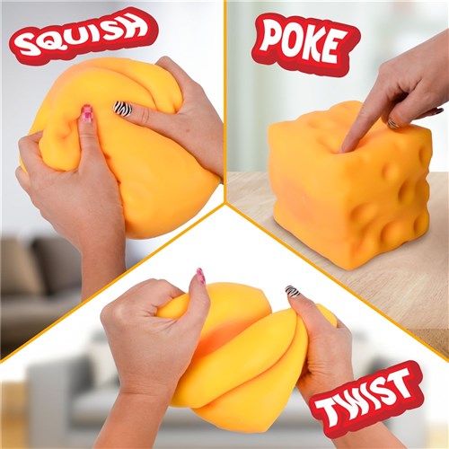 Smoosho Giant Durable Squishy Cheese