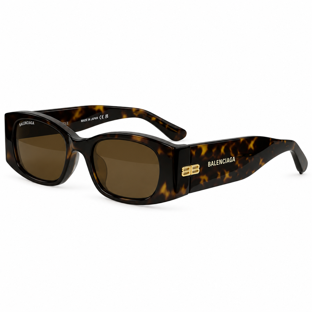 Balenciaga BB0096S Rectangle Acetate Sunglasses
