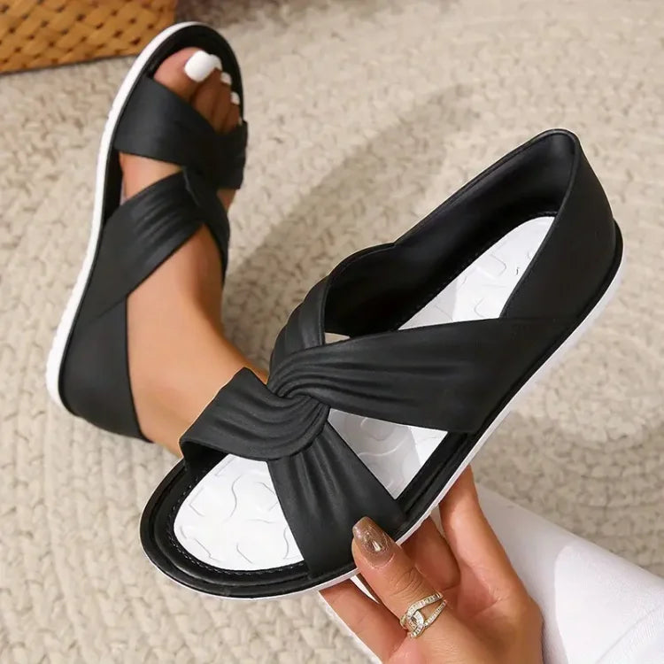 Annette | Gepolsterte Crossover-Sandalen