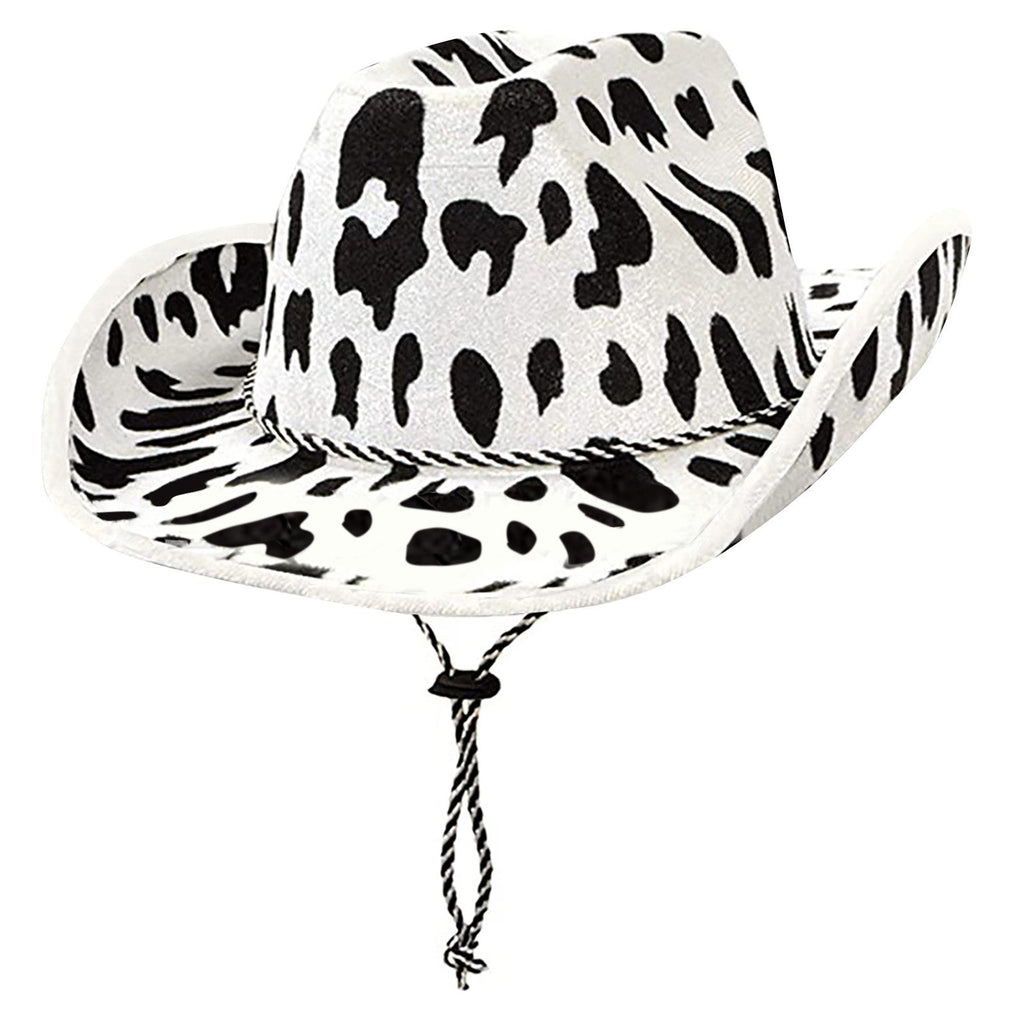 Elliot Milk Print Wool Felt Cowboy Hat – Unisex, Wide Brim