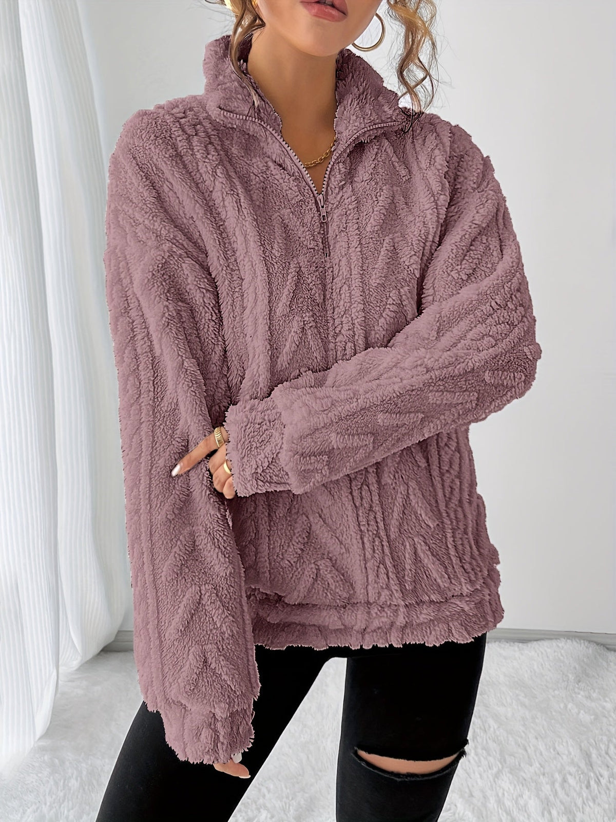 Susanna | Kuscheliges Sweatshirt mit Struktur