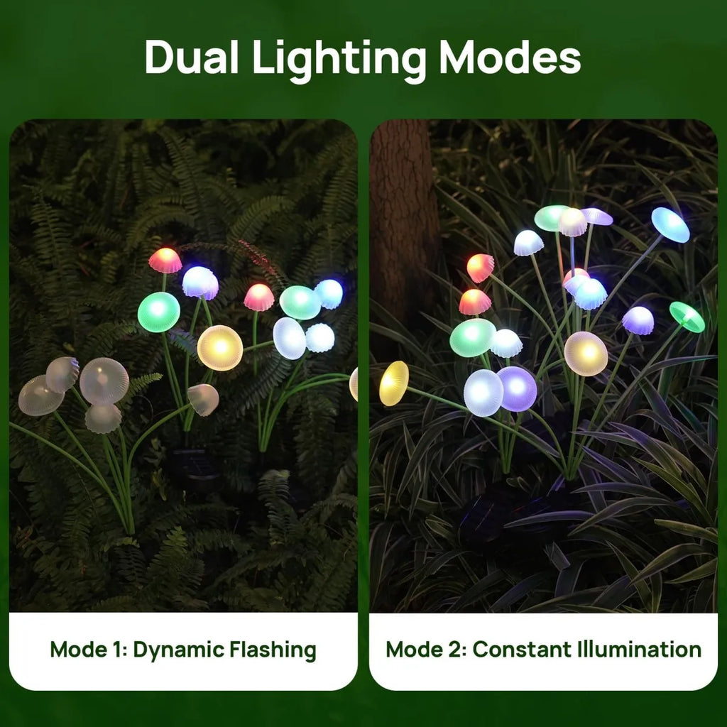 Mushroom Solar Garden Stake Light