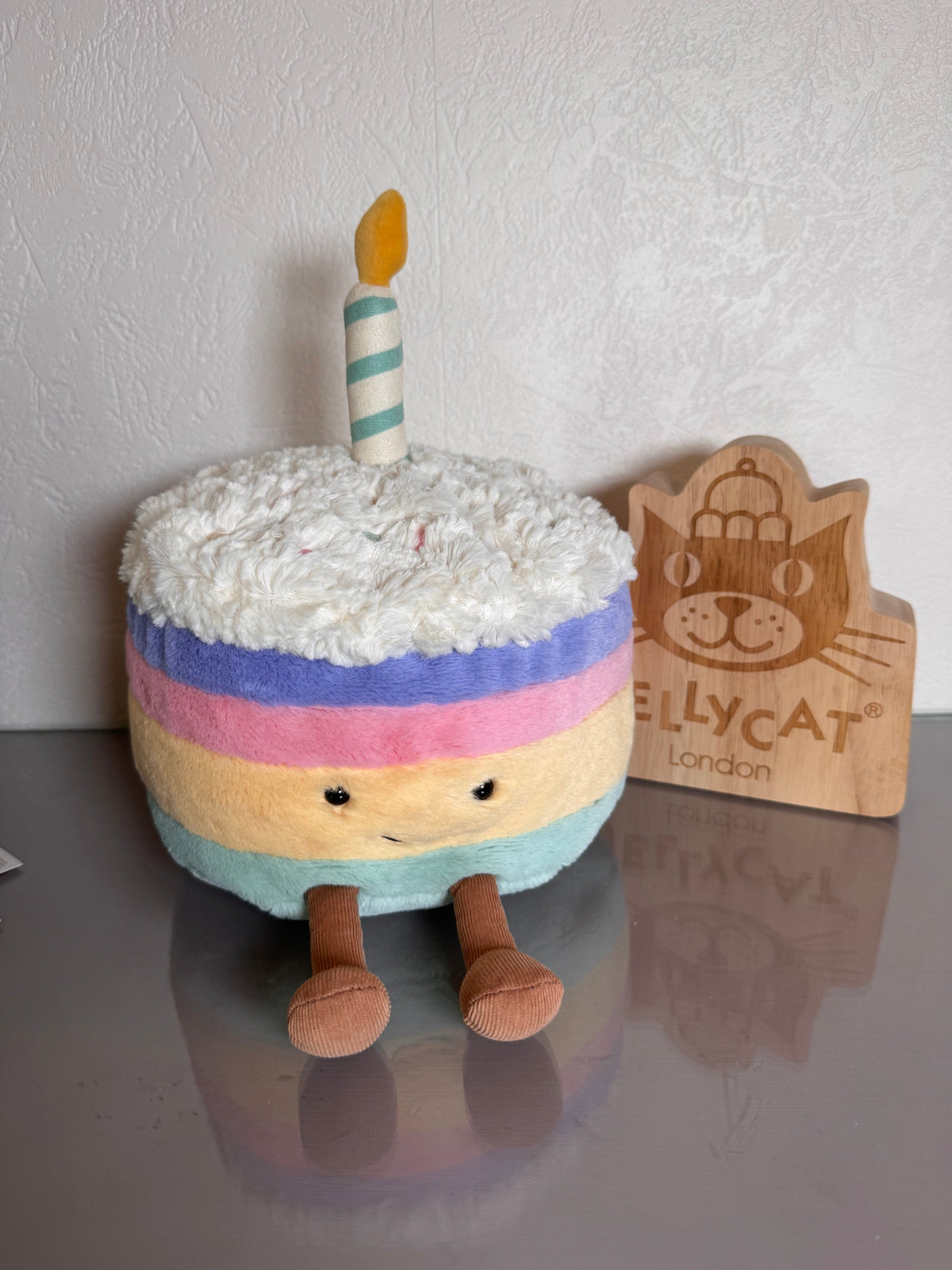 Jellycat Amuseables Rainbow Birthday Cake | LARGE | RARE