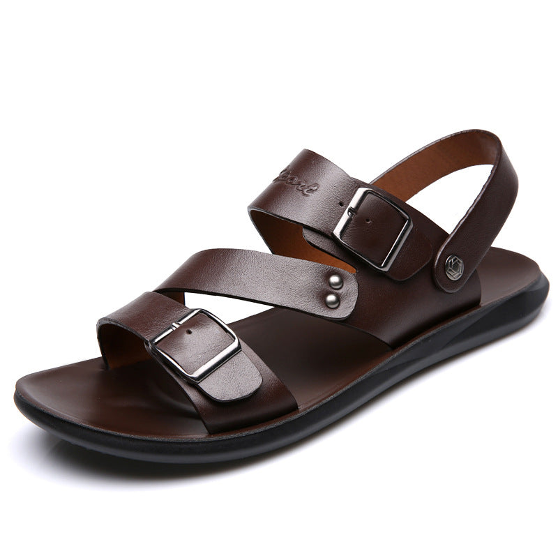 Men’s Large Size Dual-Use Cool Beach Sandals – Comfortable and Breathable