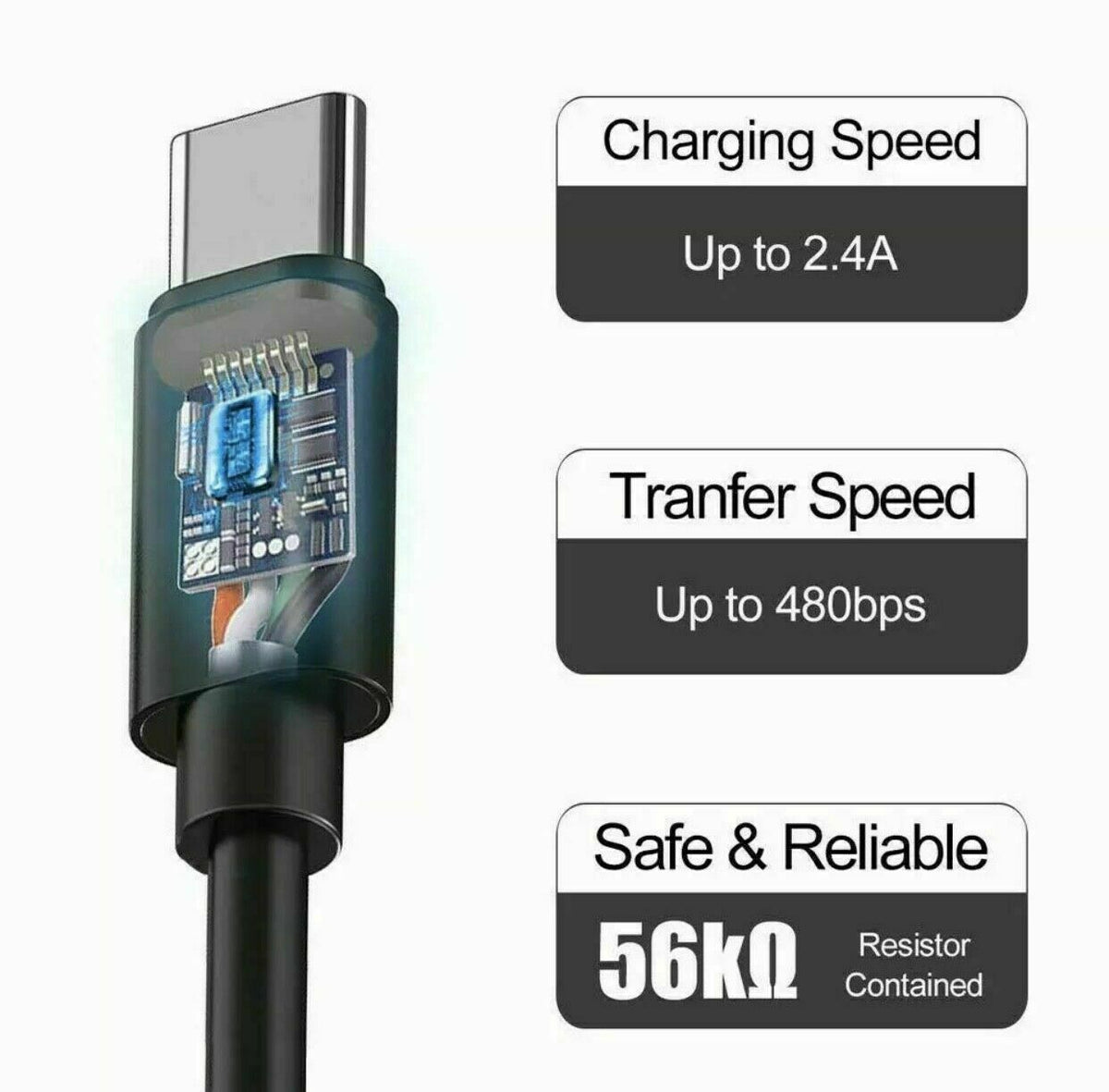 USB Type C Fast Charger Cable