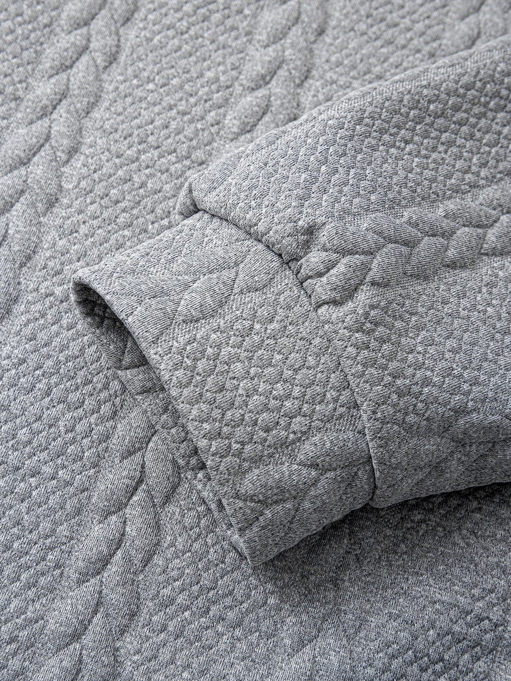 Relax Fit 2-in-1 Twist Jacquard Sweatshirt