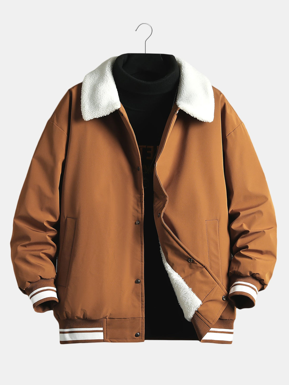 Teddy Lined Baseball Jacket