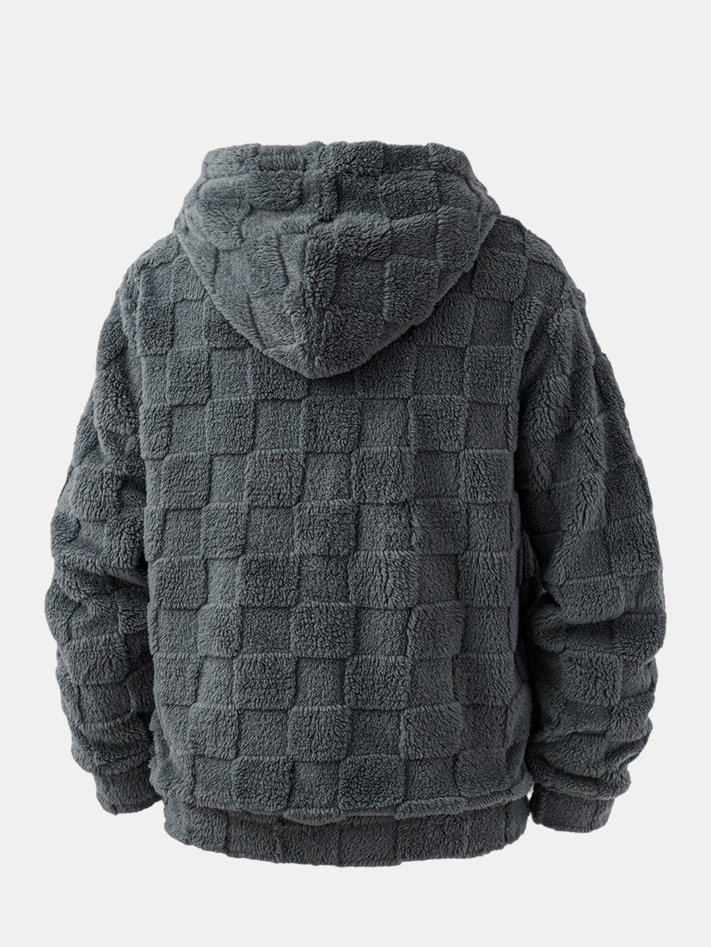 California Embroidered Teddy Checkerboard Hoodie